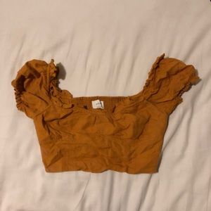 Wilfred cropped peasant blouse
